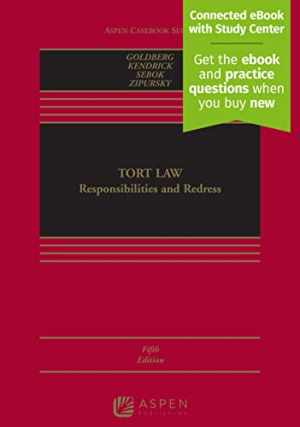 Tort Law: Responsibilities and Redress – Hardcover, by John C. P. – Good