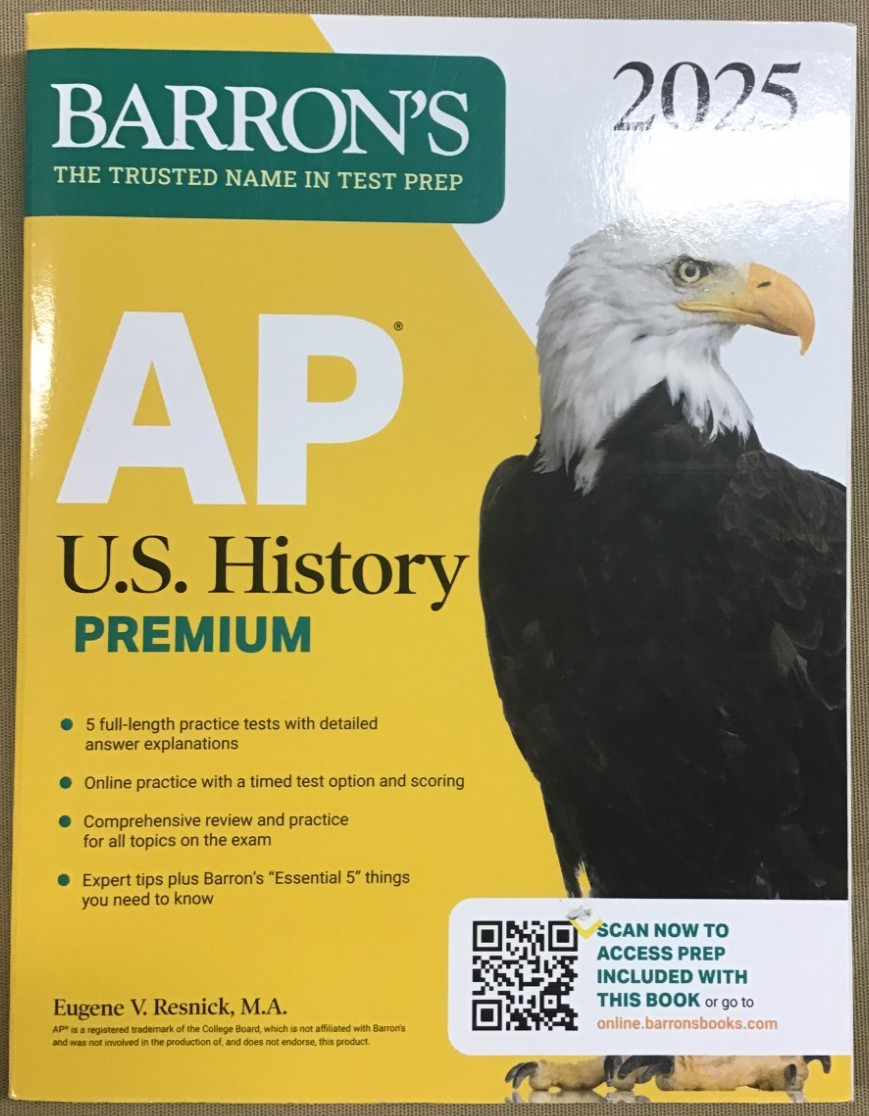 AP U.S. History Premium, 2025: Prep Book by Barron’s Educational Series NEW 📖