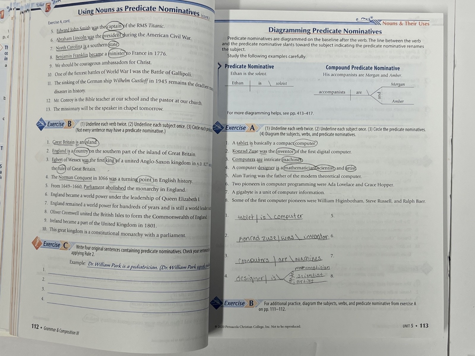 Abeka Grammar III 3 set teacher edition tests key text 6th edition