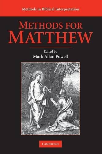 METHODS FOR MATTHEW (METHODS IN BIBLICAL INTERPRETATION) By Mark Allan Powell VG