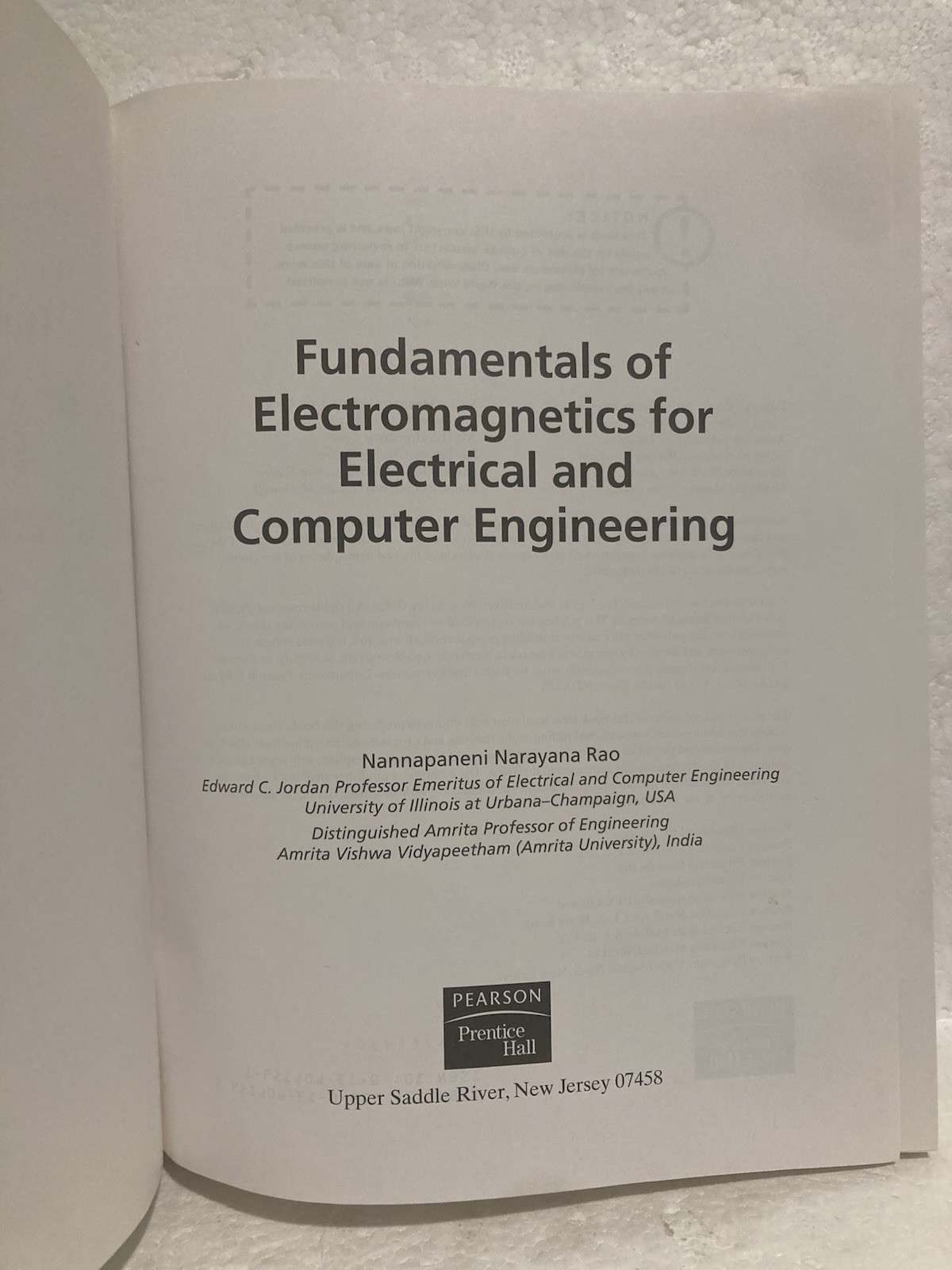 Fundamentals of Electromagnetics for Electrical and Computer Eng Instructor Copy