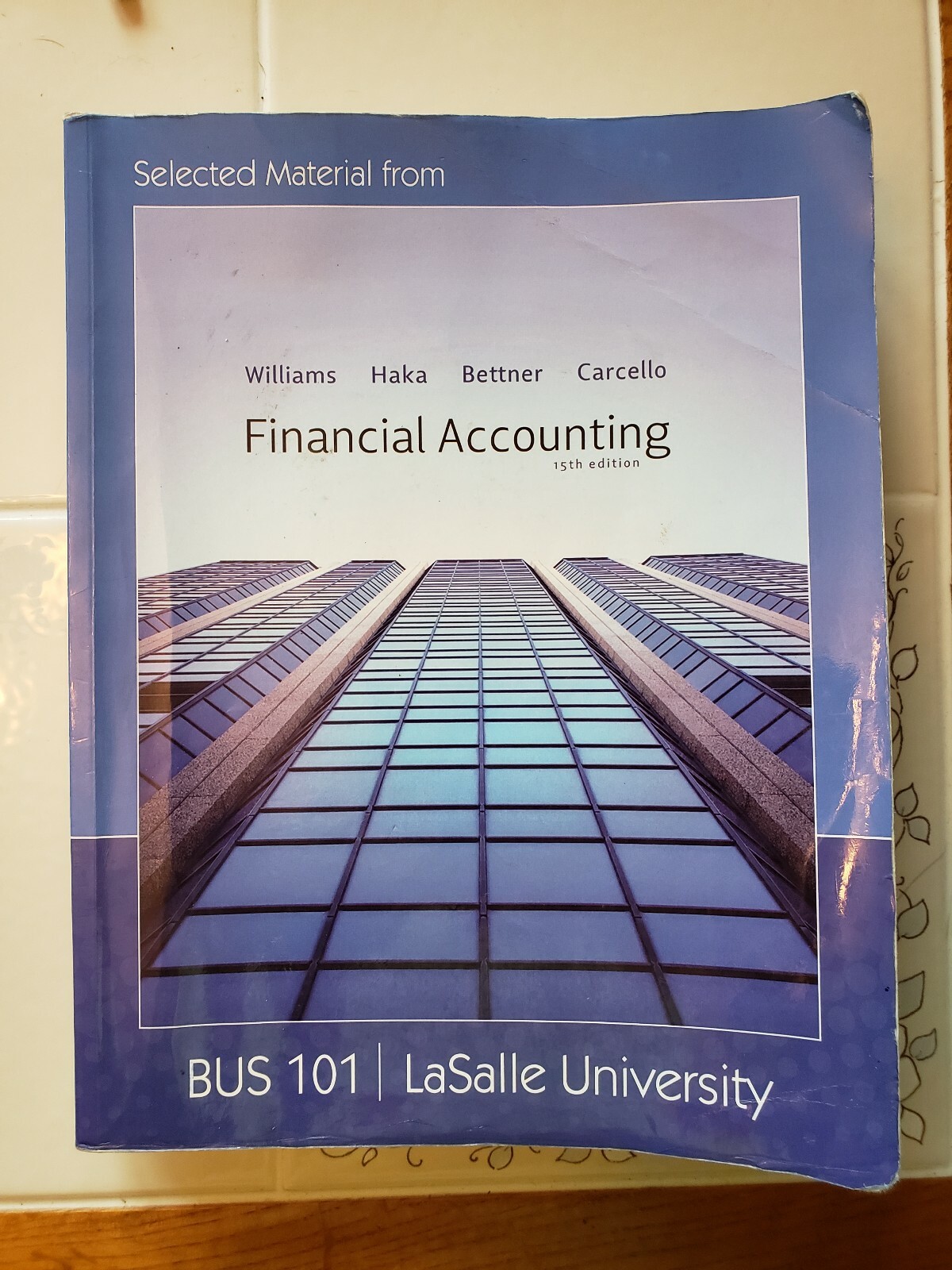 Finanicial Accoutning Lasalle University BUS 101