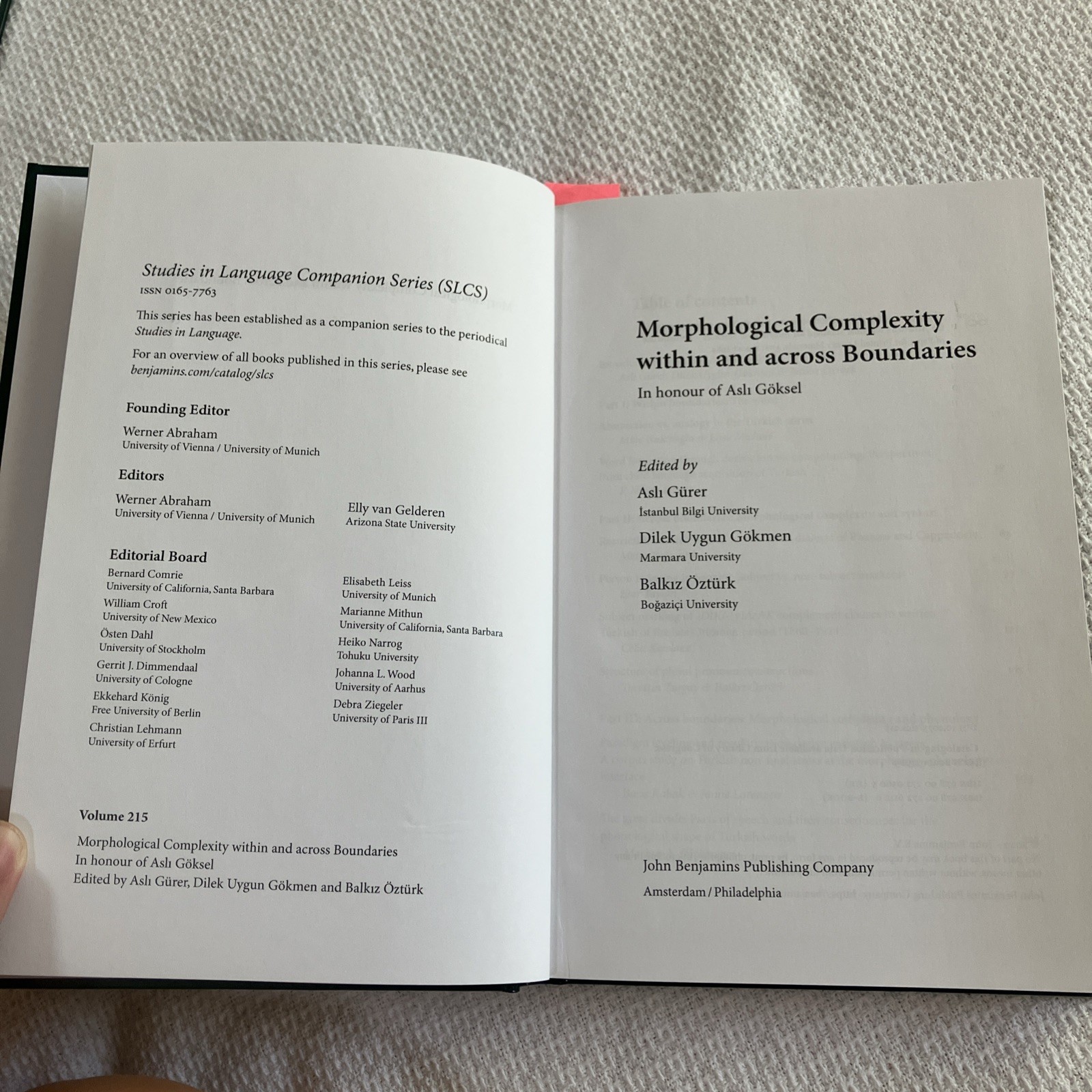 Studies in Language Companion Ser.: Morphological Complexity Within and Across