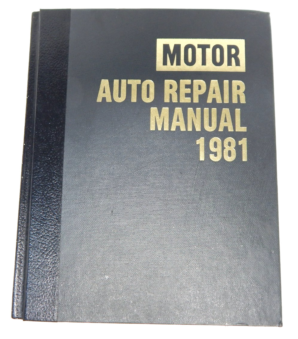 Motor Auto Repair Manual 1982 Large Hardback Cover Car Service Book Maintenance