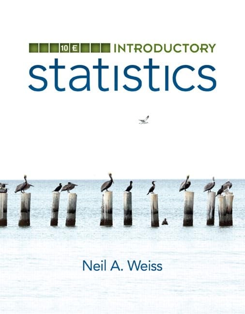 Introductory Statistics (10th Edition) – hardcover Weiss, Neil A.