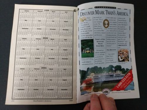 2000 The Old Farmer’s Almanac Millennium Collector’s Edition 272 Pages Used