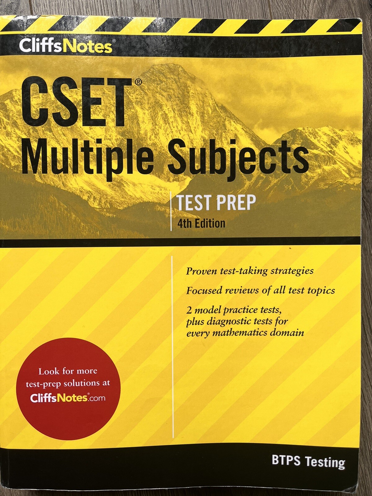 CliffsNotes CSET Multiple Subjects 4th Edition by Btps BTPS Testing (2017, Trade