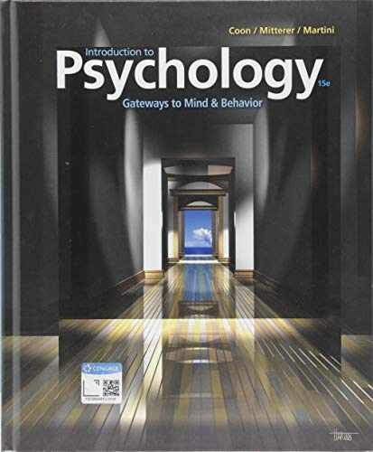 Introduction to Psychology: – Hardcover, by Coon Dennis; Mitterer – Very Good d