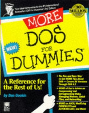 More DOS for Dummies – paperback Gookin, Dan