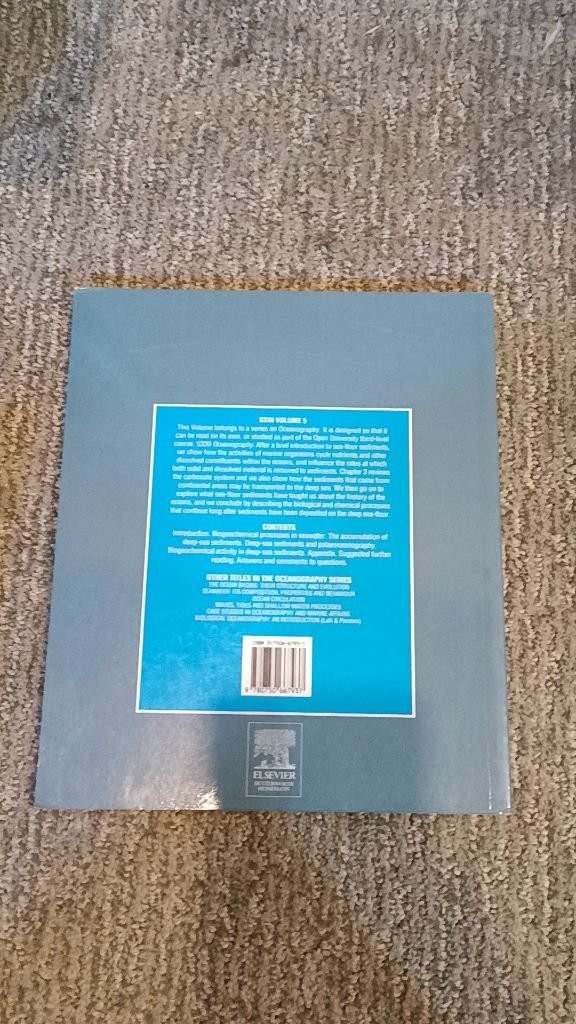 Marine Biogeochemical Cycles Open University 2nd Ed 2005 Paperback VG
