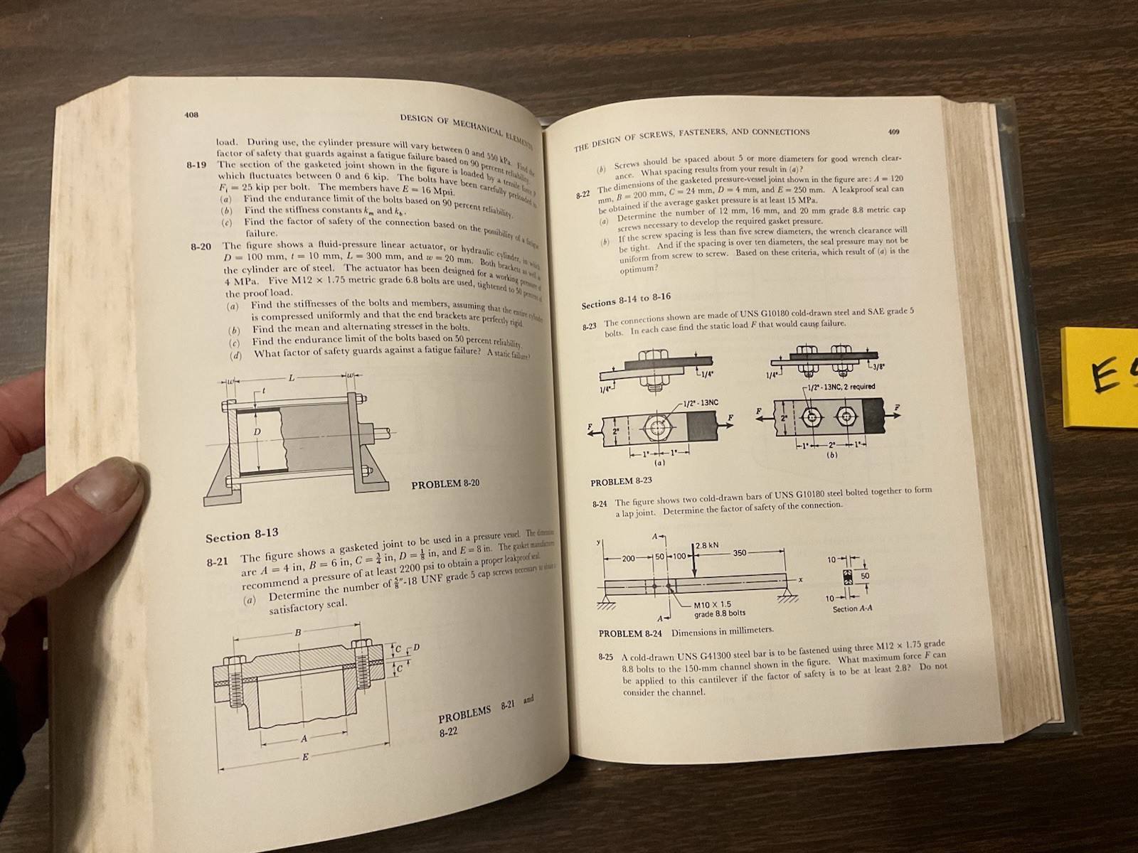 Mechanical Engineering Design 4th Edition Hardcover 1983, Joseph E. Shigley E5