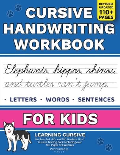 Cursive Handwriting Workbook for Kids: Learning Cursive for 2nd 3rd – VERY GOOD