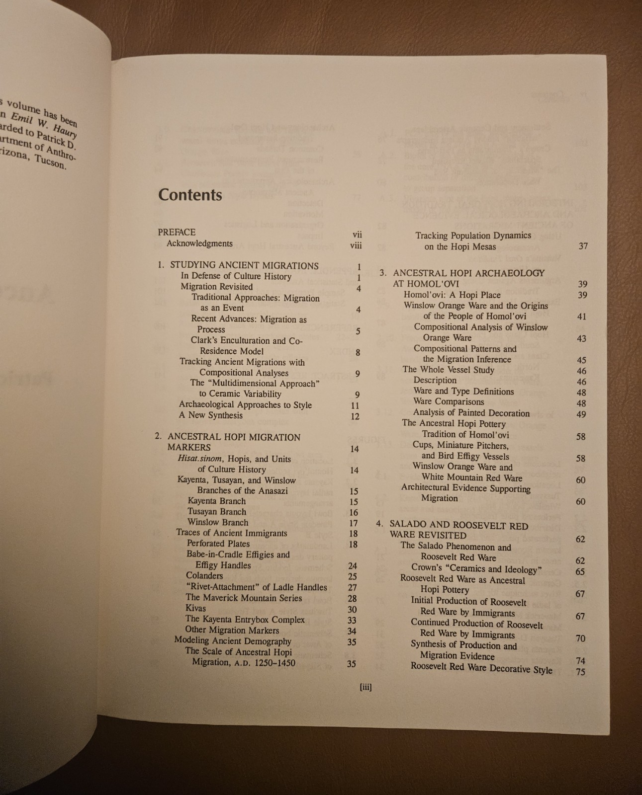 Ancestral Hopi Migrations (Volume 68) (Anthropological Papers) By P. Lyons PB