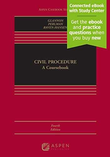 Civil Procedure: A Coursebook – Hardcover, by Glannon Joseph W.; – Good z