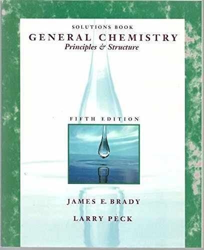 General Chemistry, Solutions – Paperback, by Brady James E. – Acceptable n