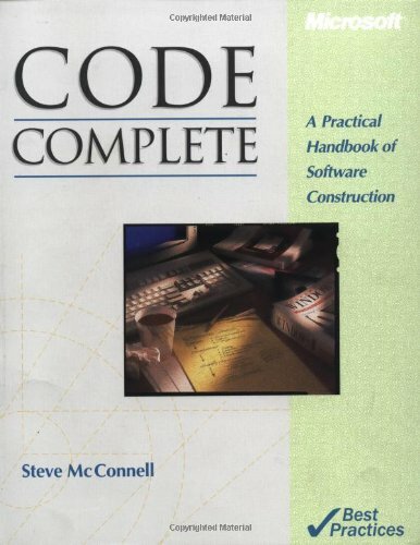 Code Complete (Microsoft Programming) By Steve McConnell. 978155