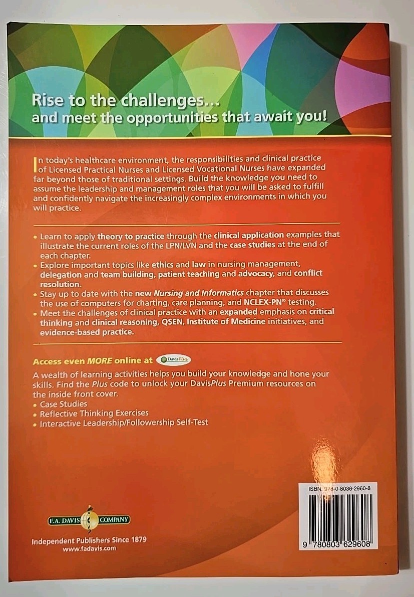 Anderson’s Nursing Leadership & Management for LPN/LVN 5th Edition PB