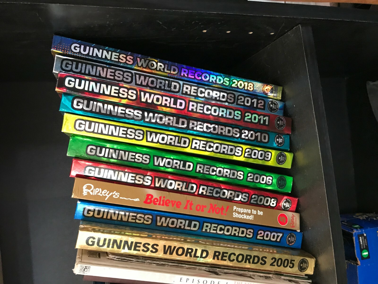 10 Hardbound Books- 9 Guinness 2005-2012, 2018 & 1 Ripley”s Believe It Or Not!