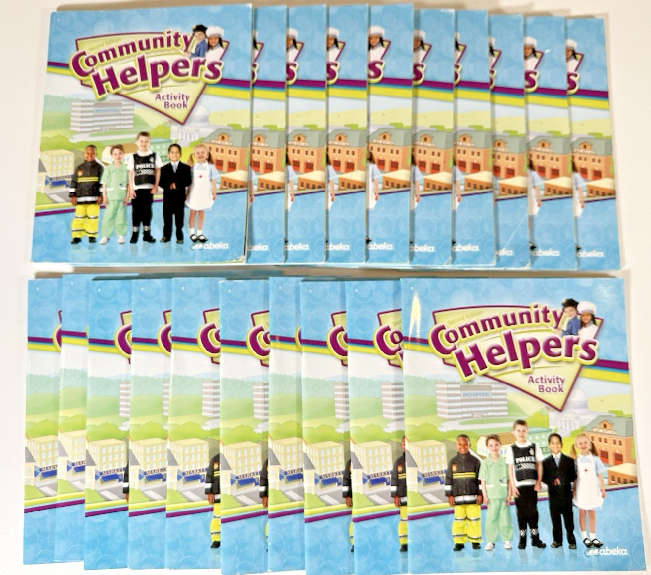Abeka Community Helpers Activity Book 2nd Ed Lot of 20 Preschool Workbooks Pre-K