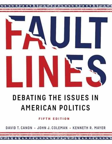 Faultlines: Debating the Issues in – Paperback, by Canon David T.; – Very Good x