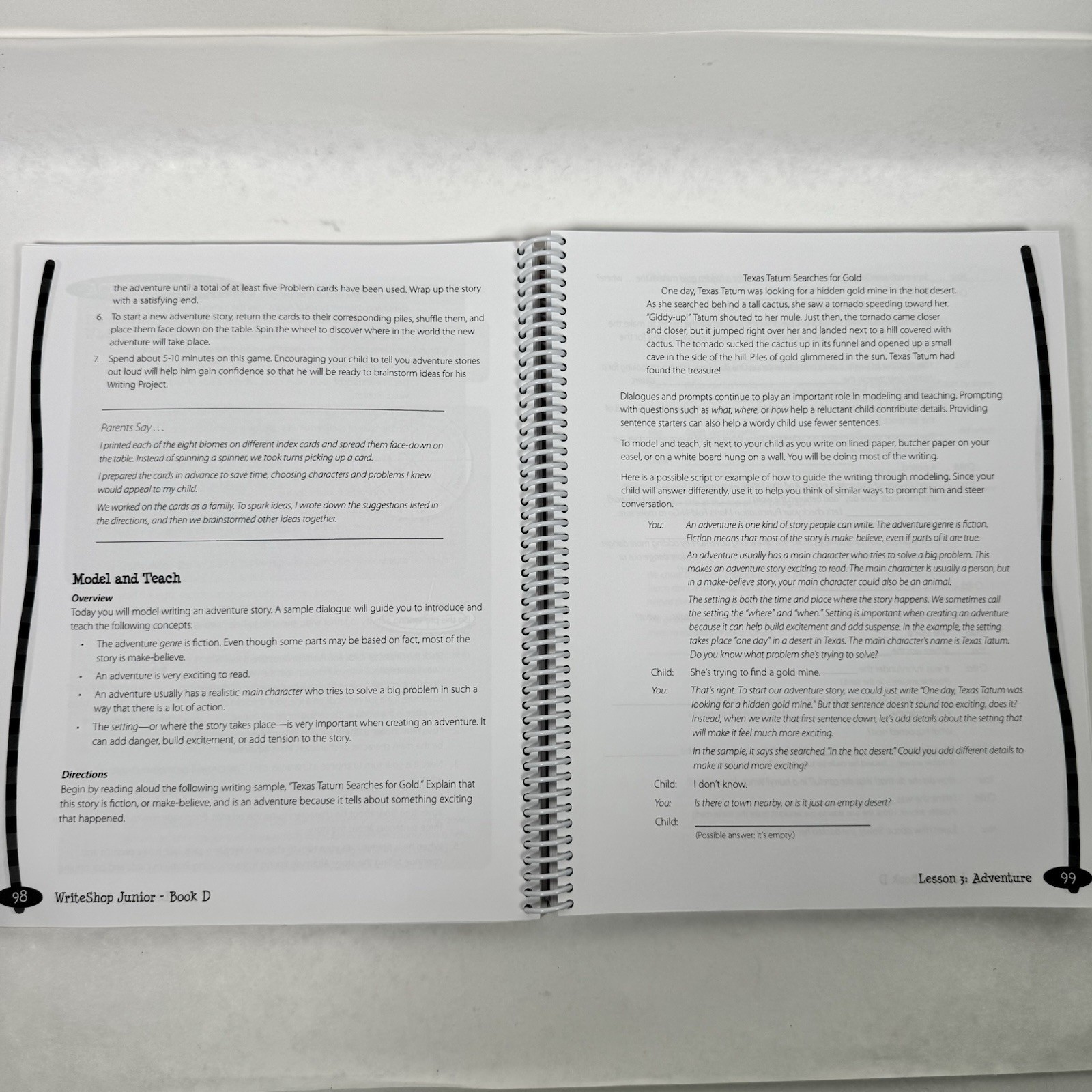 Write Shop Junior Book D Spiral Teacher’s Guide & Time-Saver Pack