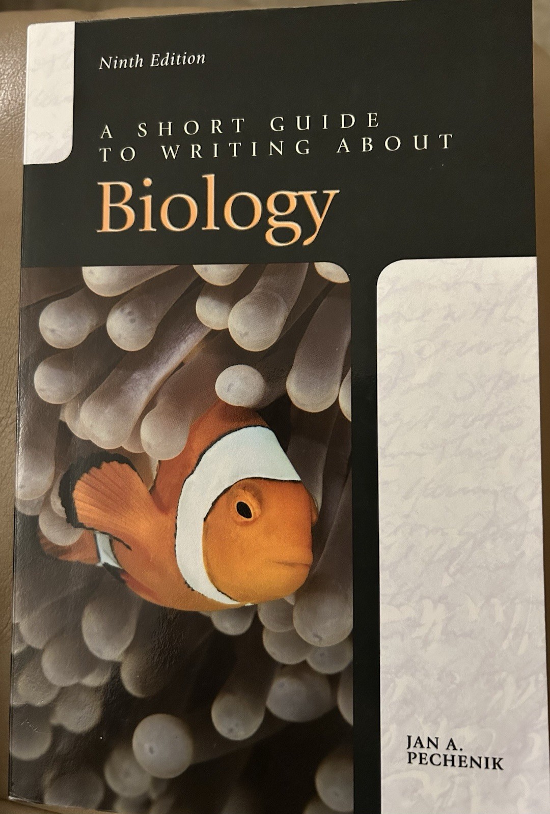 A Short Guide to Writing about Biology Ninth Edition Jan A. Pechenik Paperback