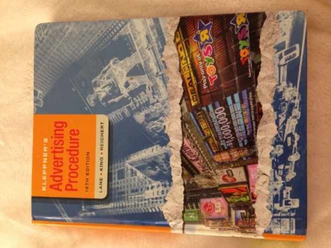 Kleppner’s Advertising Procedure – Hardcover, by Lane Ronald; King – Very Good