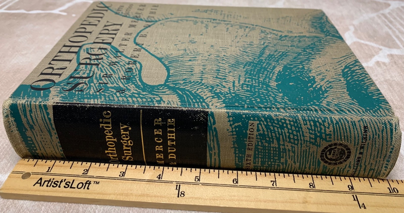 Mercer’s Orthopedic Surgery VTG 1964 Mercer Duthie 6th Ed. Medical Textbook Rare