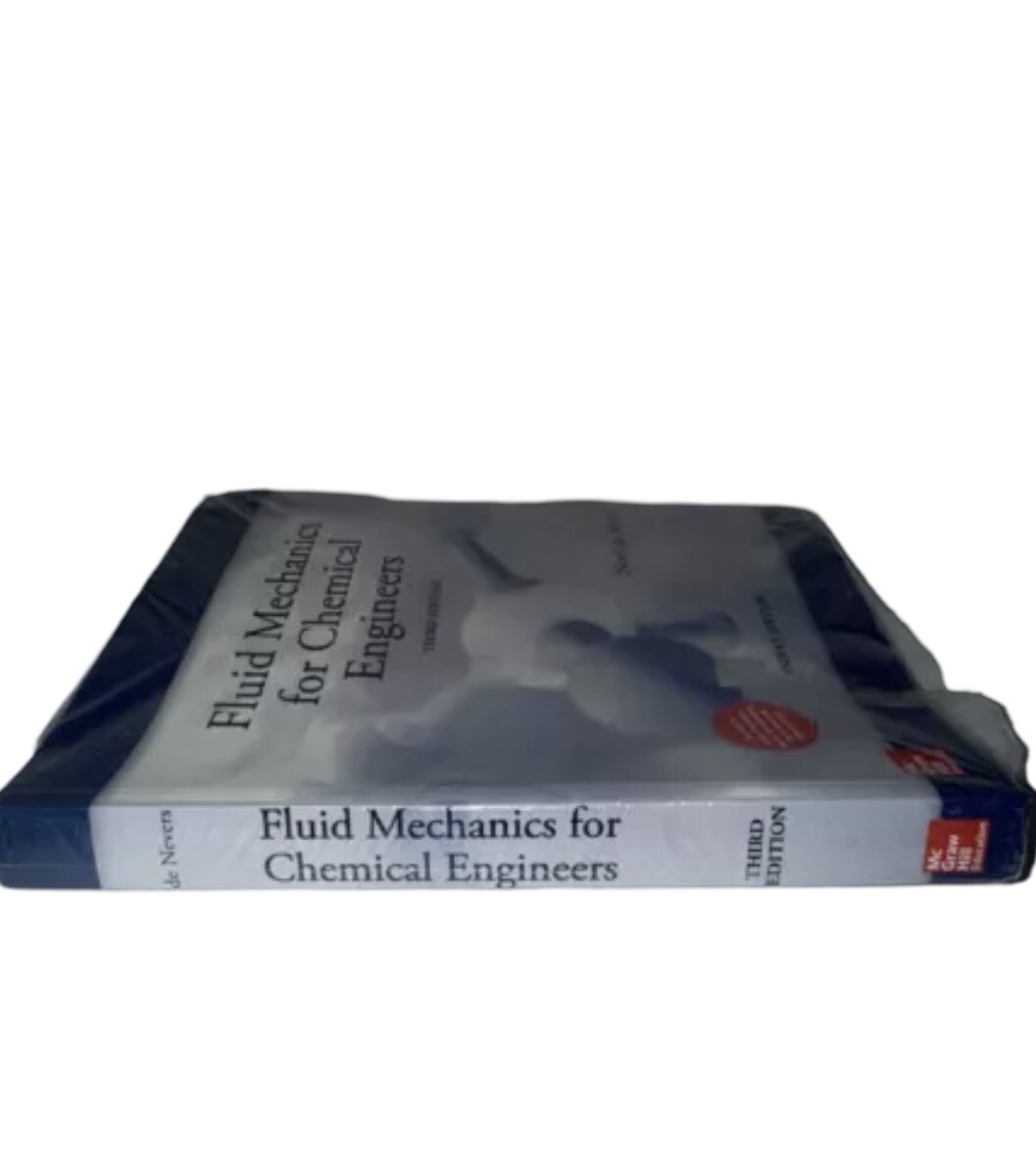 FLUID MECHANICS For Chemical Engineers 3ED Noel Nevers Indian Edition NEW Sealed