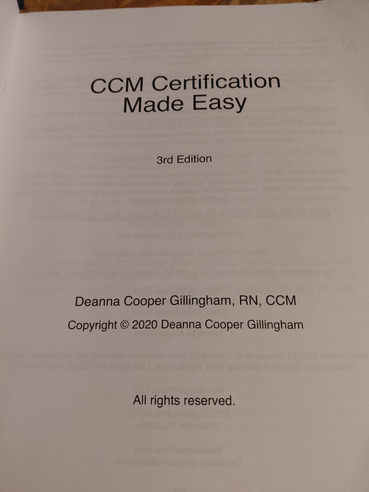 CCM CERTIFICATION 2020’s Made Easy Certified Case Manager Exam Third Edition