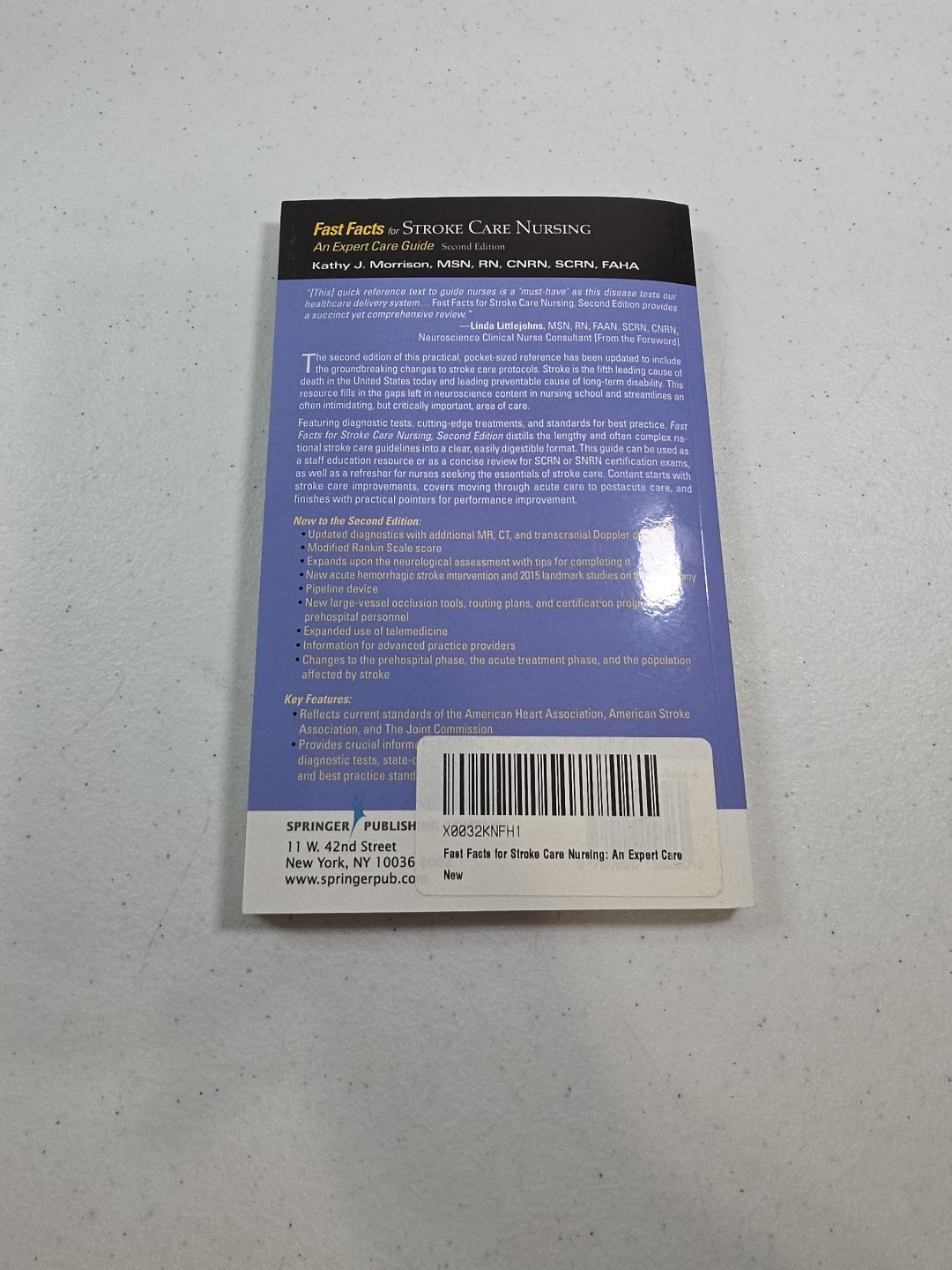 Fast Facts for Stroke Care Nursing: An Expert Care Guide