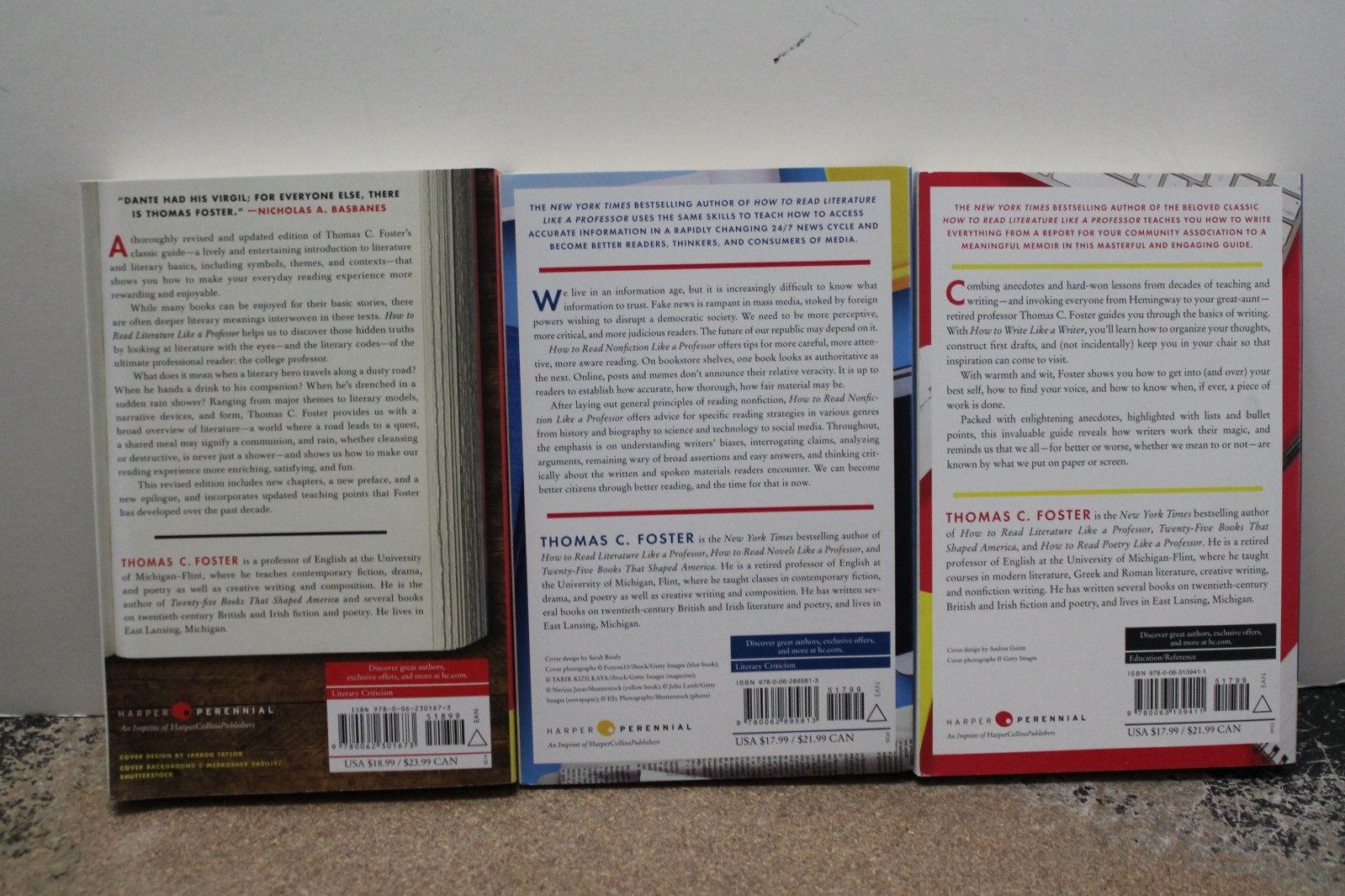 3 writer books–How to Write Like a Writer | Read Literature/Novels Like a Prof