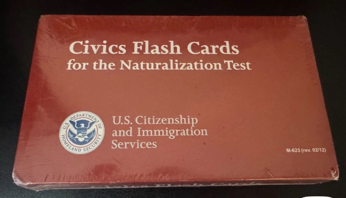 NEW Civics Flash Cards Naturalization Test US Citizenship Immigration M-623 5/17