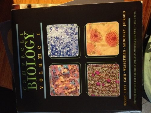CAMPBELL BIOLOGY VOLUME 1 CUSTOM EDITION FOR VALENCIA