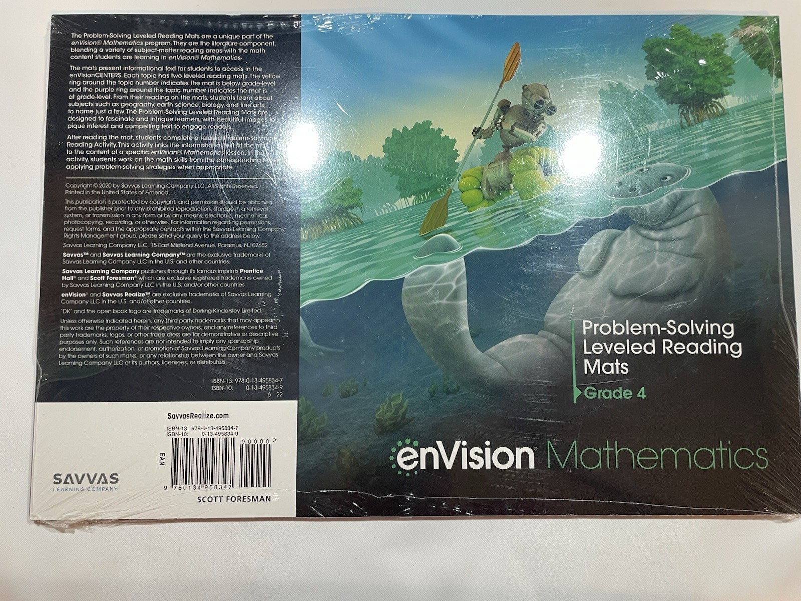 ENVISION MATHEMATICS PROBLEM SOLVING LEVELED READING MATS GRADE 4 -9780134958347