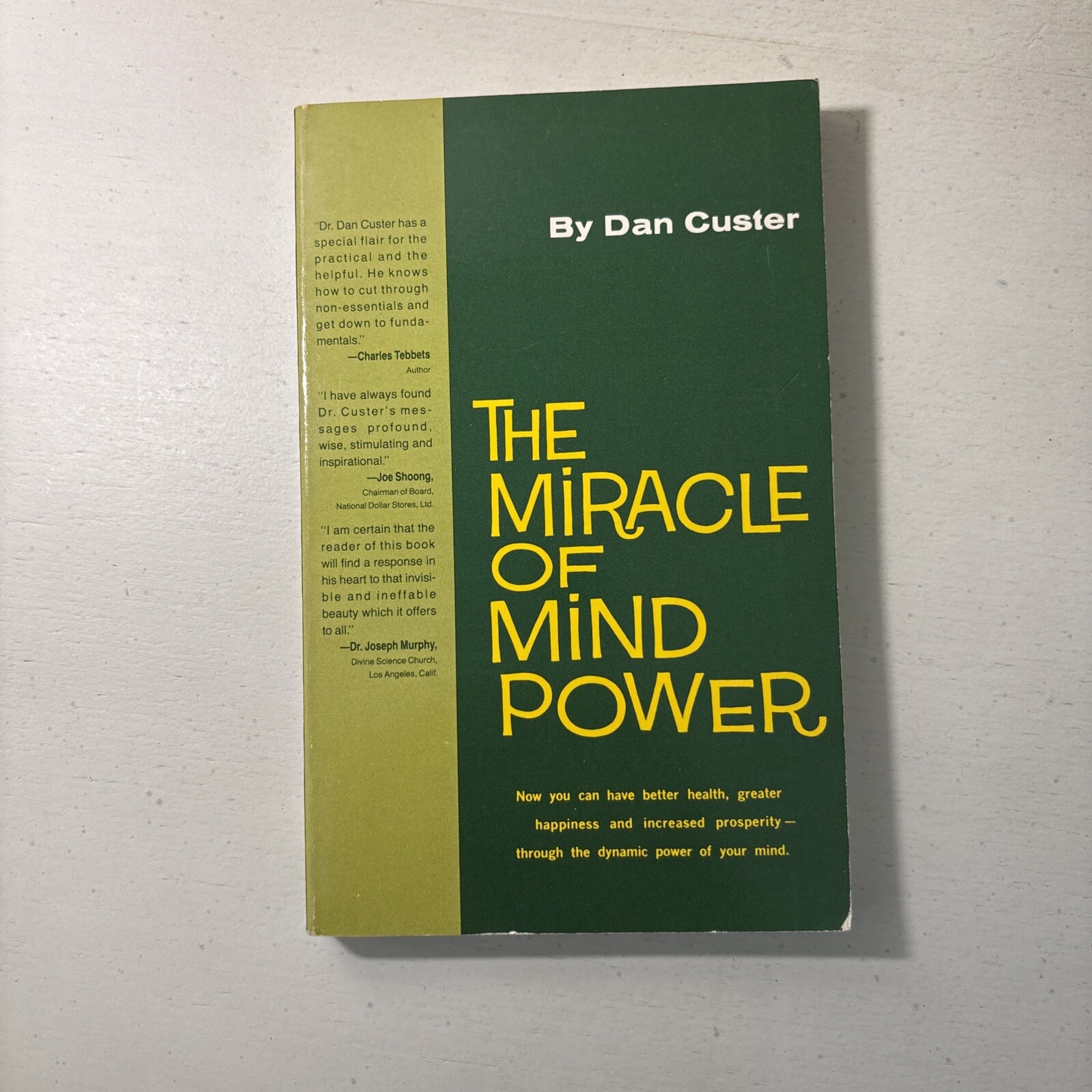 THE MIRACLE OF MIND POWER By Dan Custer **Mint Condition**