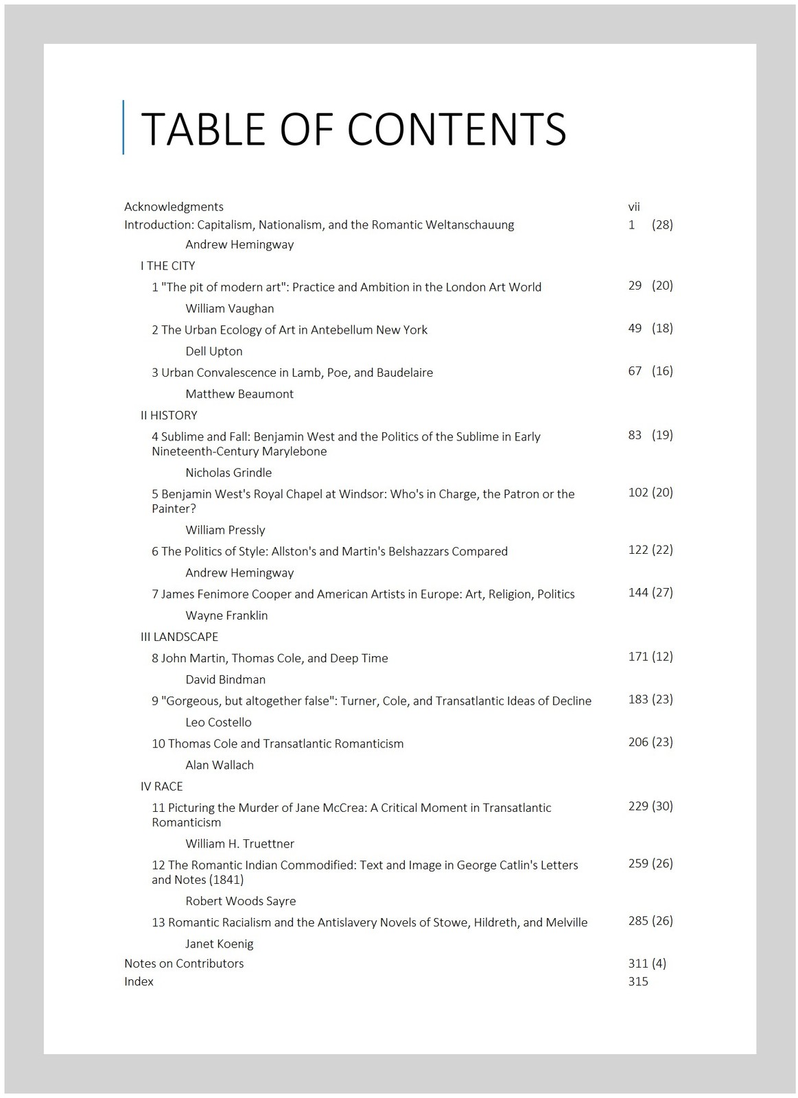 Transatlantic Romanticism : British and American Art and Literature, 1790-186…