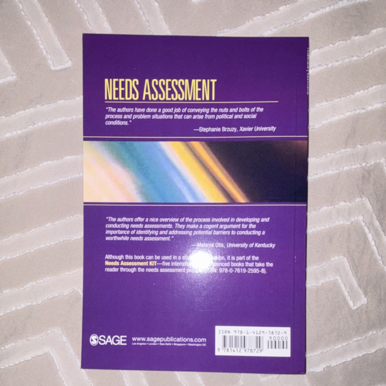 SAGE Needs Assessment Phase I by Altschuld & Eastmond Paperback Book