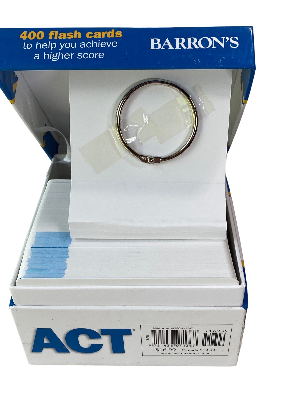 Barron’s ACT Test Preparation 410 Flash Cards Study Aid 2nd Edition NEW OTHER