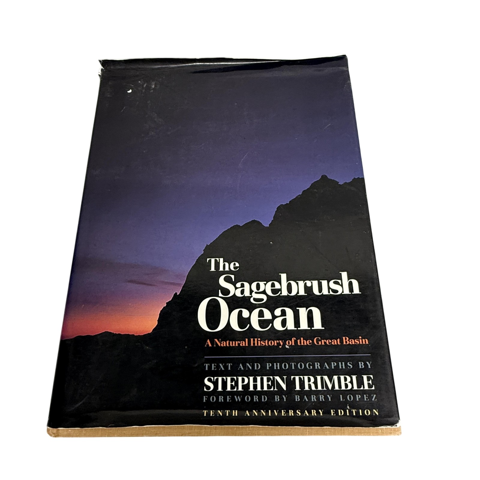 Vintage The Sagebrush Ocean Stephen Trimble Nevada Press Black HC DJ Signed