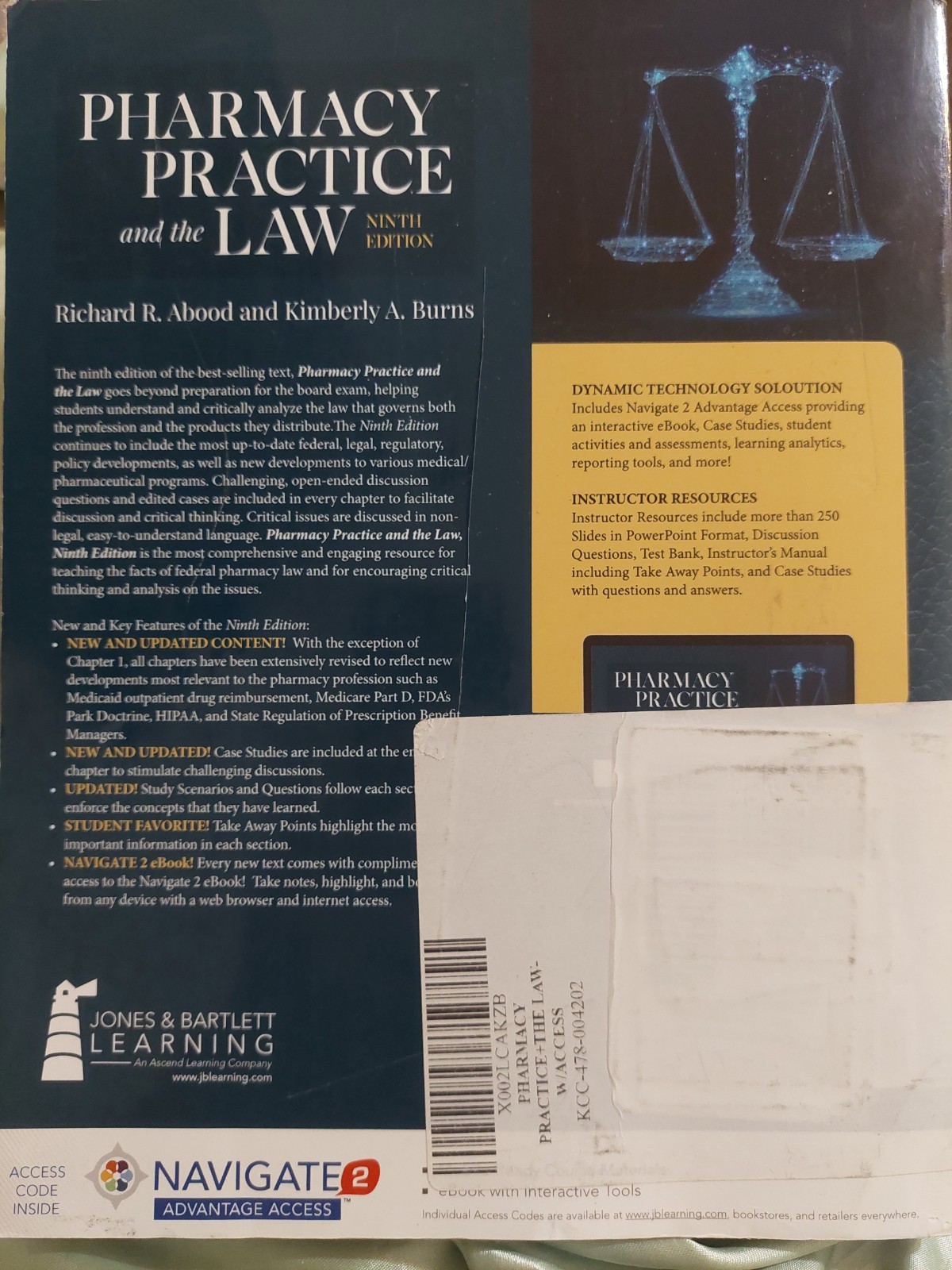 Pharmacy Practice and the Law, Burns, Kimberly A.,Abood, Richard R., 97812841549