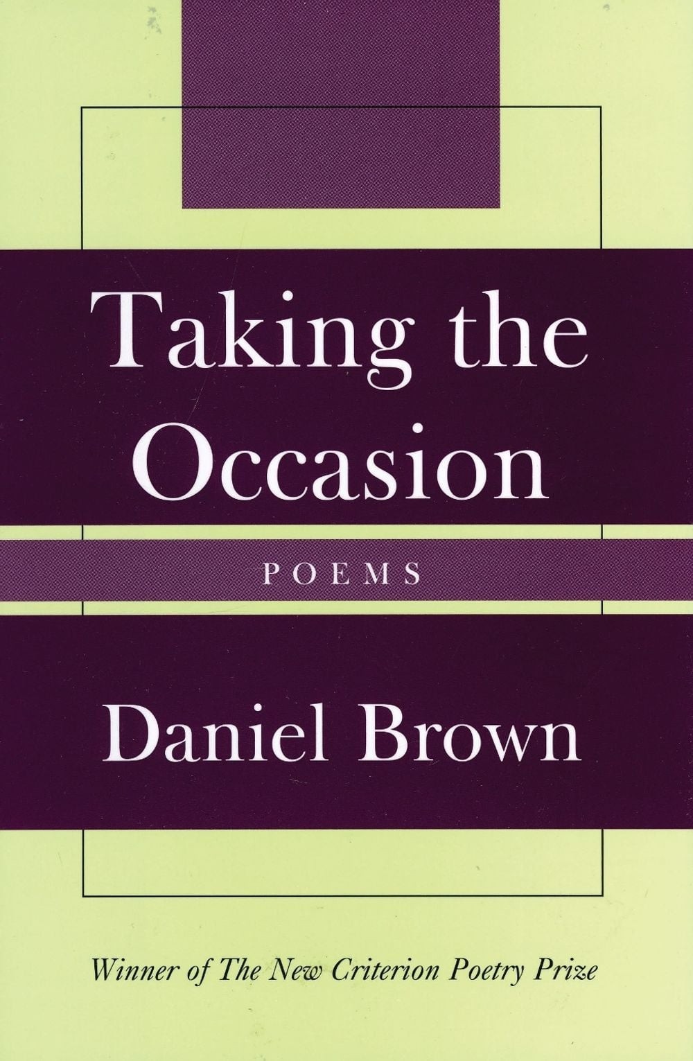 Taking the Occasion by Daniel Brown (English) Hardcover Book