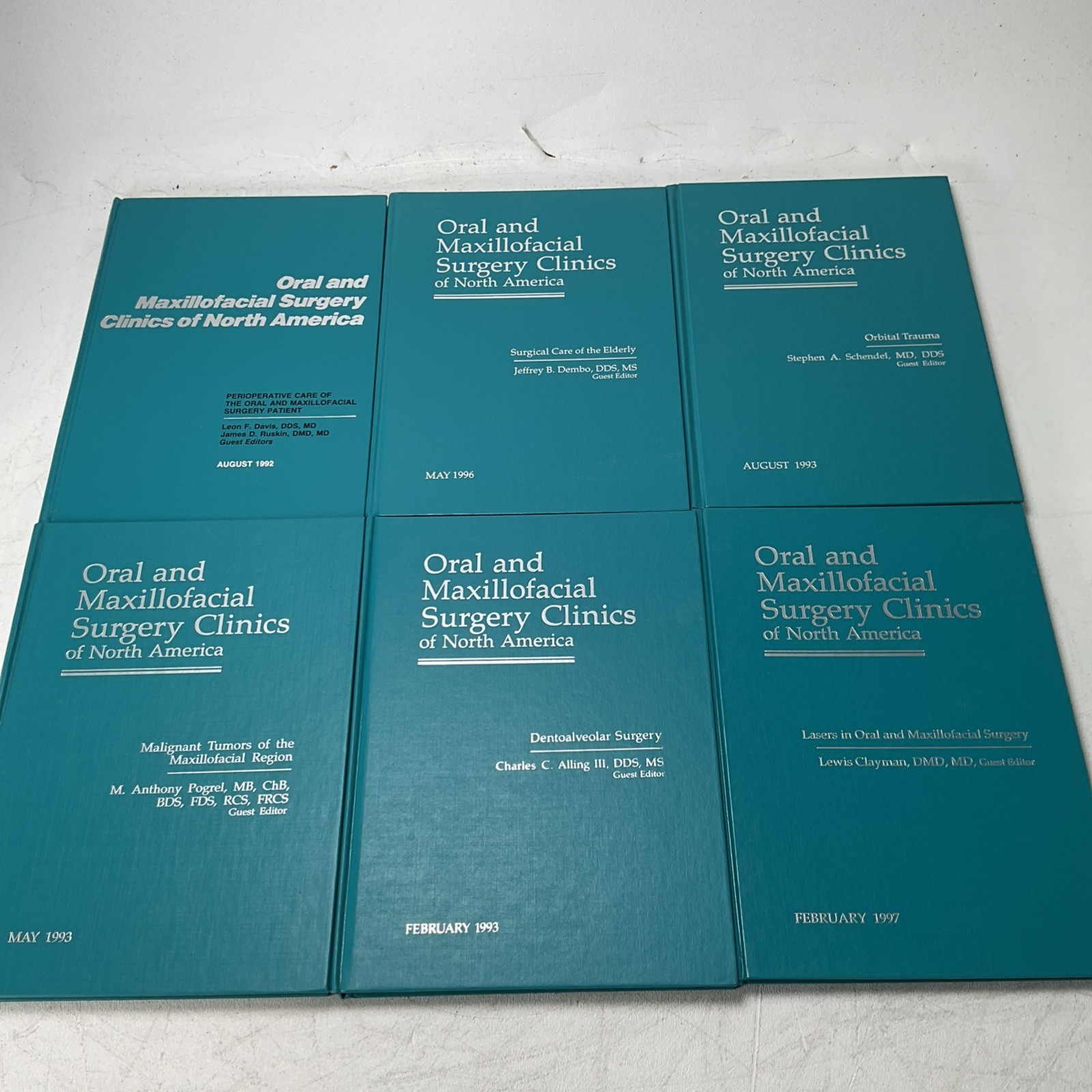 Oral & Maxillofacial Surgery Clinics Of North America Medical Books – Lot Of 53