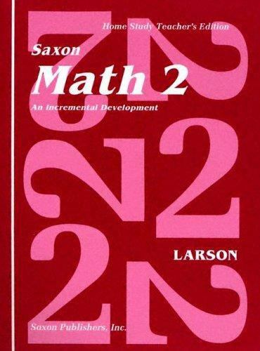 #20 Saxon Math 2 An Incremental Development Home Study Teacher’s Edition