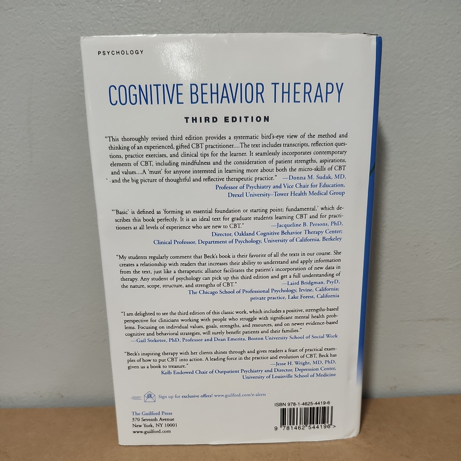 Cognitive Behavior Therapy : Basics and Beyond by Judith S. Beck, Hardcover