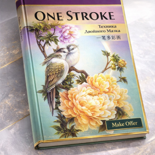 One Stroke Nail Art Technique Guidebook Art Craft DIY Tutorial Instructions Book