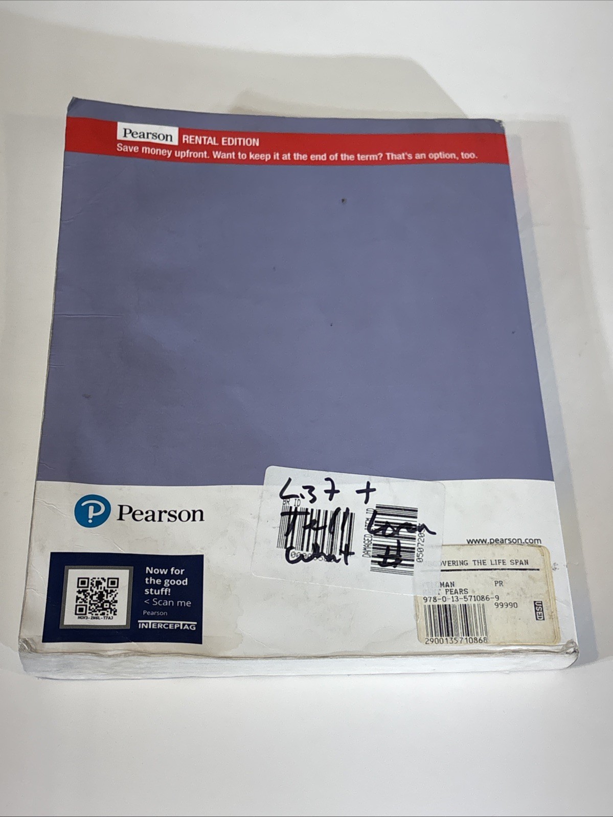 Discovering The Life Span 5th Edition by Robert S. Feldman (WATER DAMAGED)