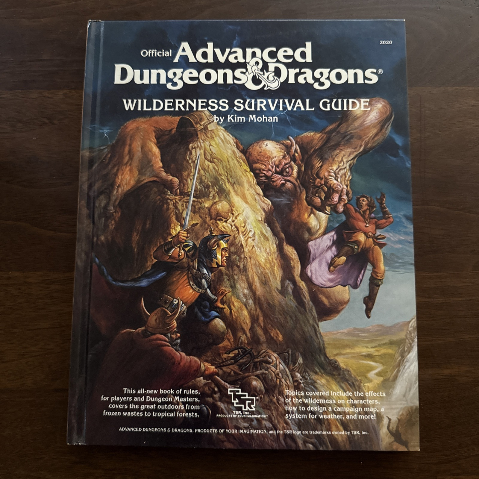 TSR Wilderness Survival Guide Dungeons and Dragons Kim Mohan HC 1986