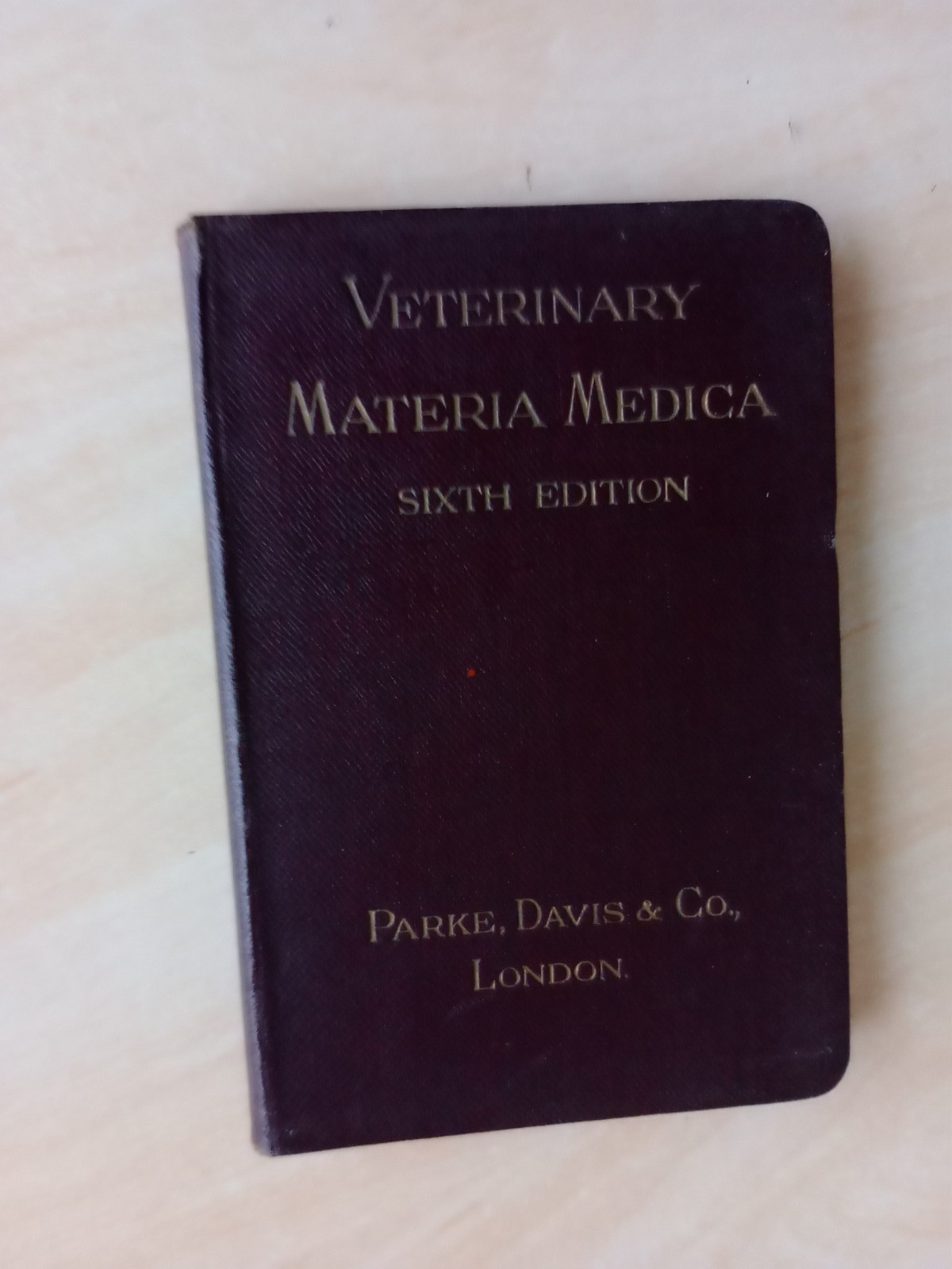 VETERINARY MATERIA MEDICA 6th edition – 1928 with price list in pocket