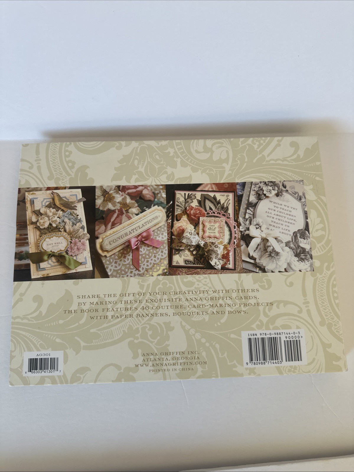 Anna Griffin Decorative Card Making Featuring Banners, Bows and Bouquets Book